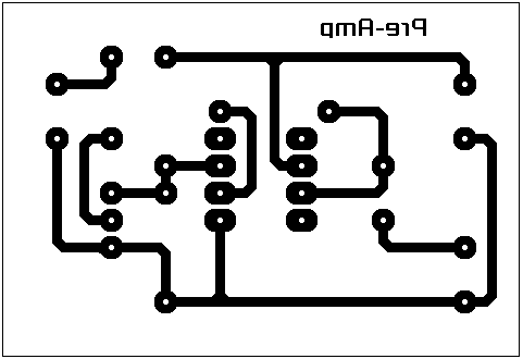 The completed example PCB
