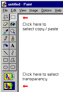 Select these icons for copy/paste