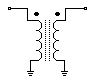 schematic of an rf transformer