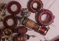 photograph of some coils and toroids