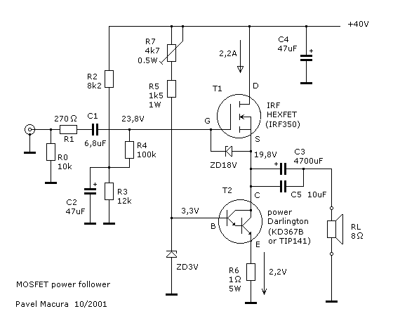 Mos Fet Power Amp Schematic